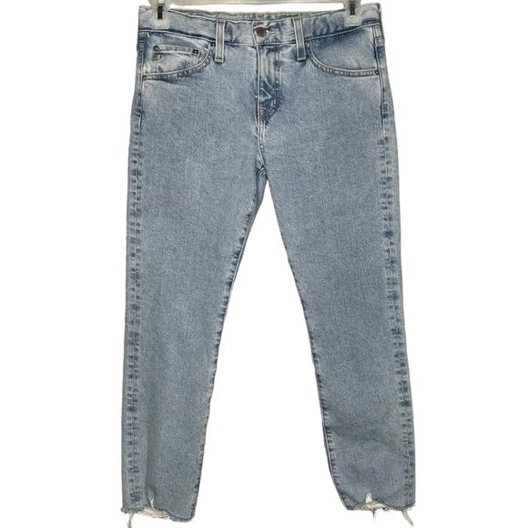 ag Adriano Goldschmied jeans ex boyfriend slim slouchy contour 360 chewed hem - Picture 2 of 7